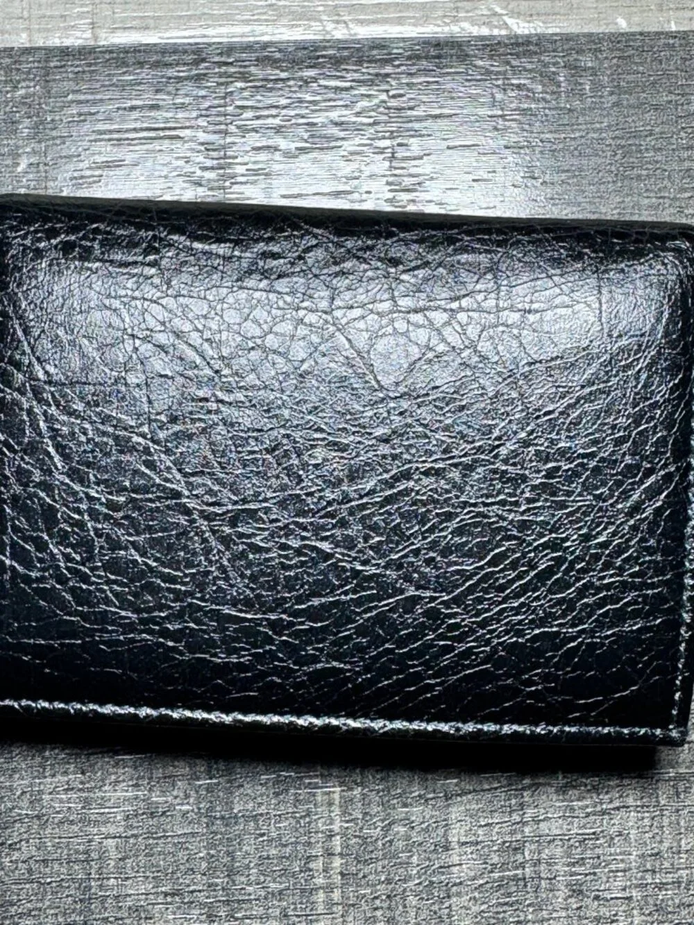 Balenciaga Le City Leather Wallet Card Holder Black