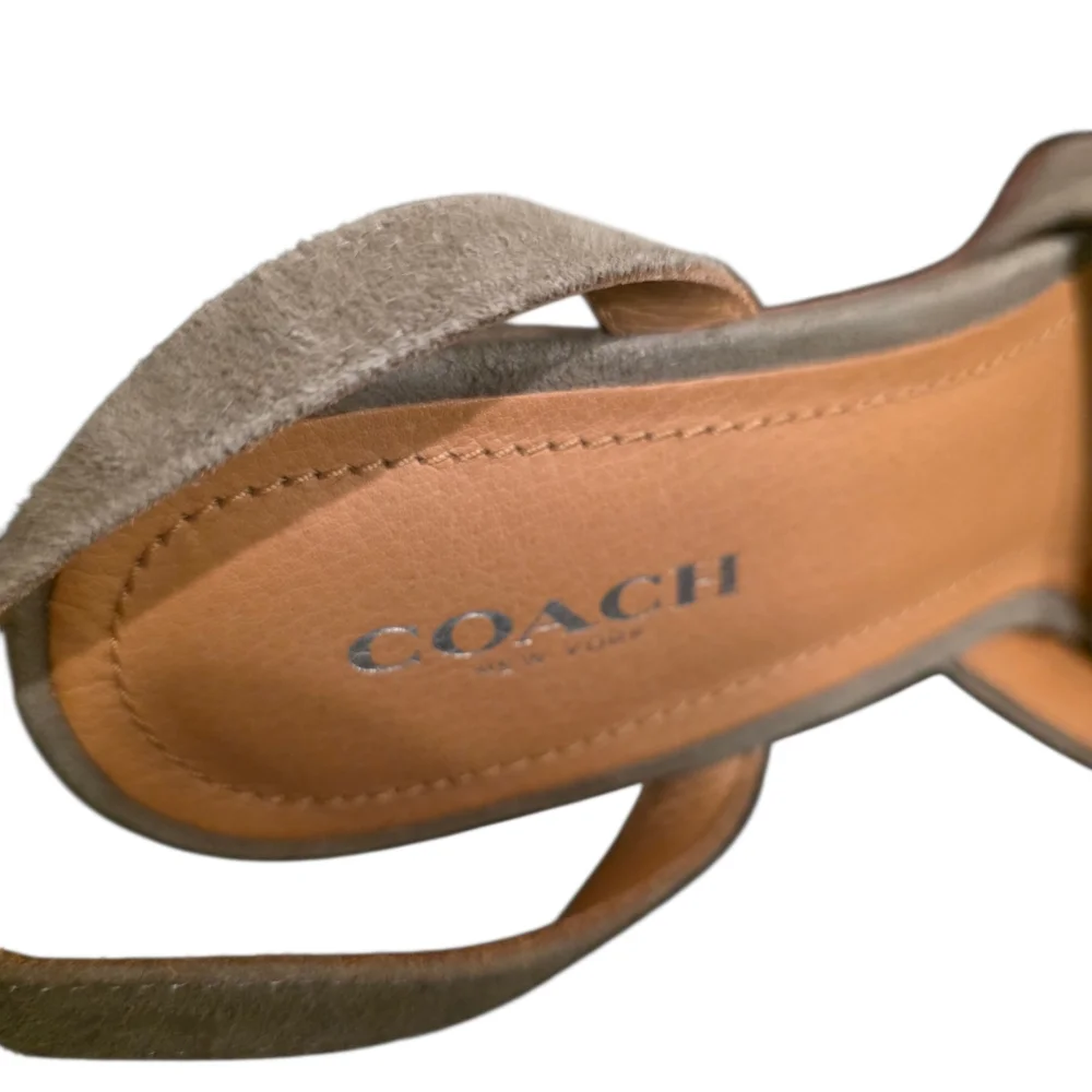 Coach suede platform