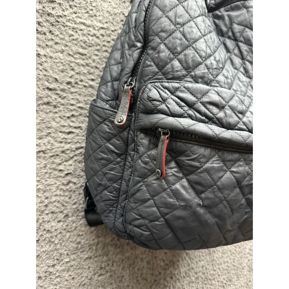 Mz Wallace New York Quilted Metro Laptop School Travel Backpack‎ Black Unisex