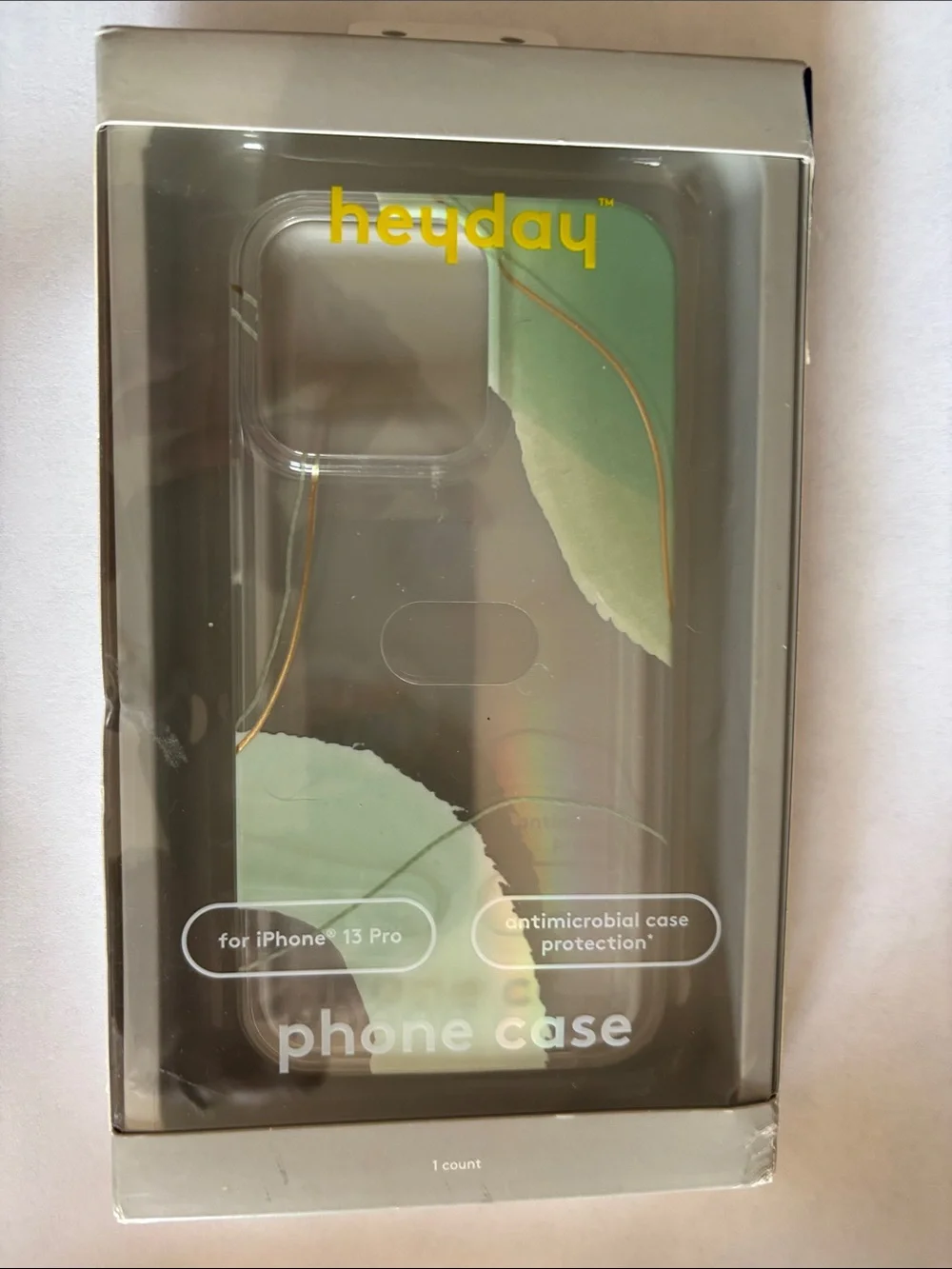 Clear Green Phone Case for iPhone 13 Pro