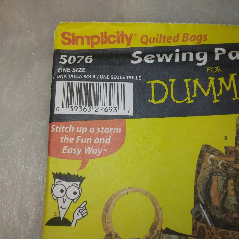Simplicity 5076 Bags in 4 styles, Sewing for Dummies