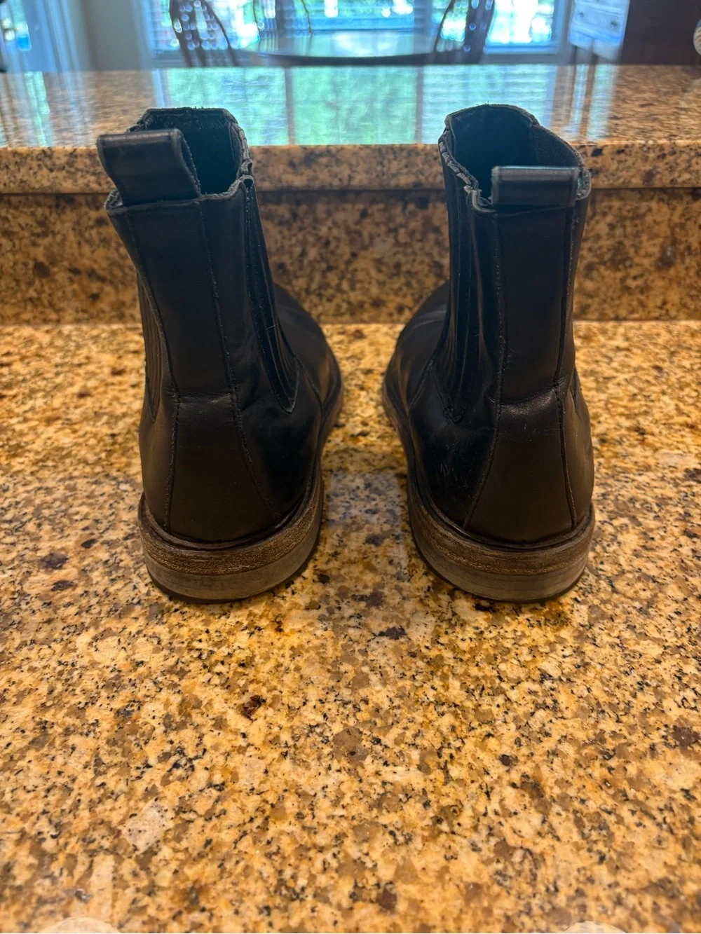 All Saints Allsaints Men’s Black Leather Low Chelsea Boots - Size 43 US 10