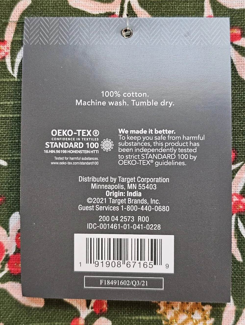 Threshold pack cotton