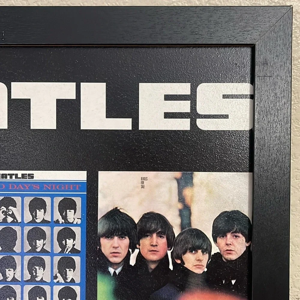 The Beatles framed wall