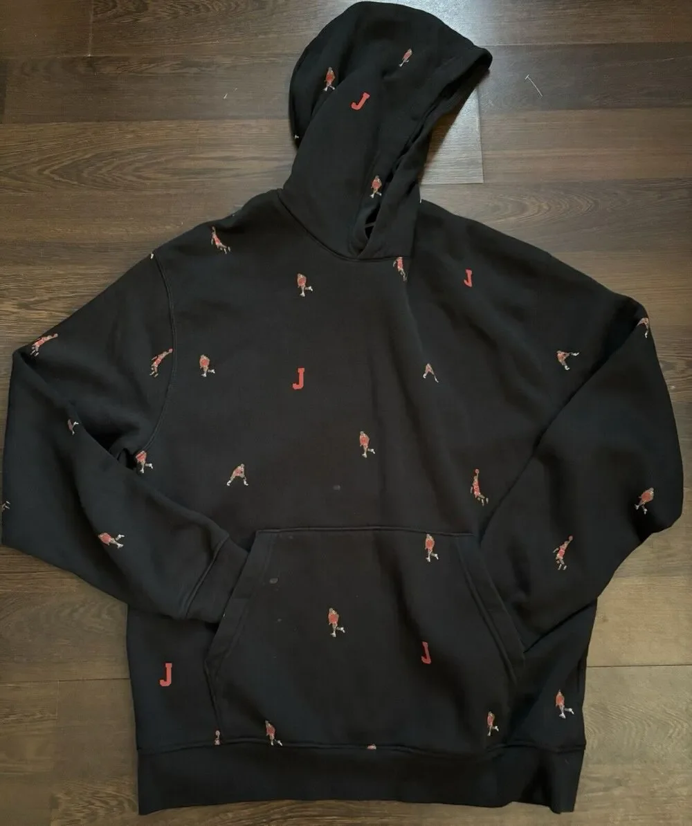 JORDAN ESSENTIAL HOLIDAY FLEECE PULLOVER MENS SZ M LIFESTYLE HOODIE DV9392-010