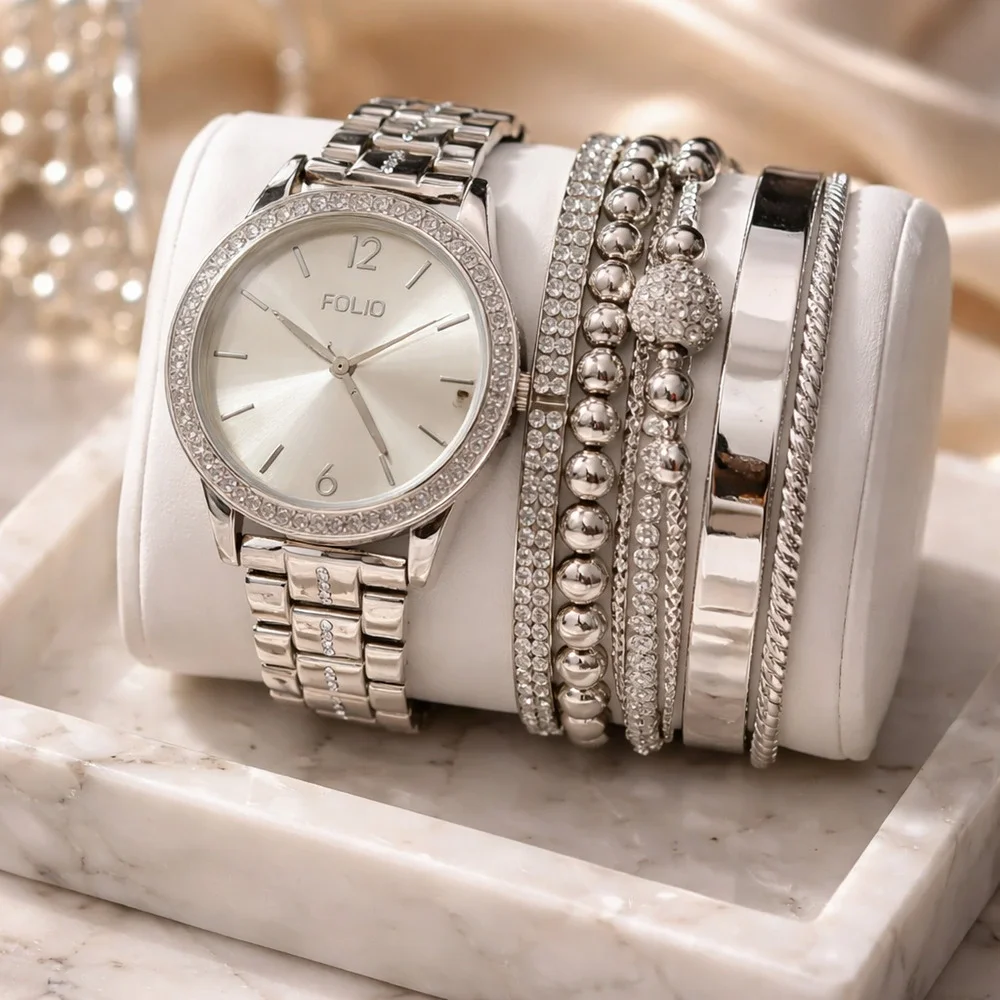 Folio Watch & Bracelet Set