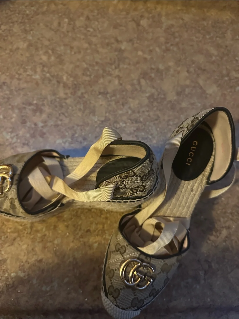 Gucci espadrille wedges