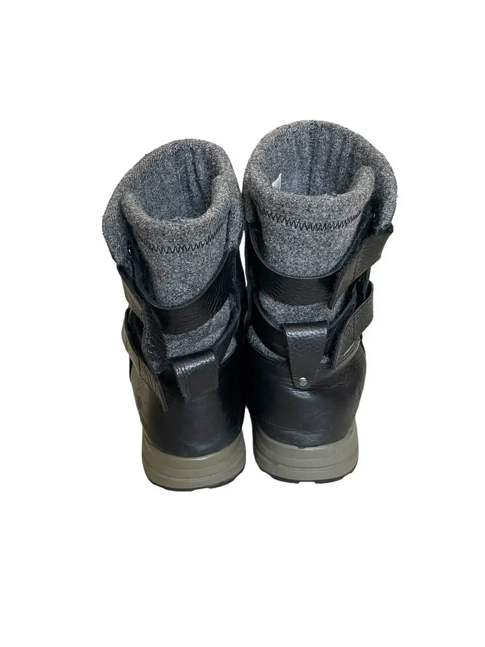 Woolrich black leather