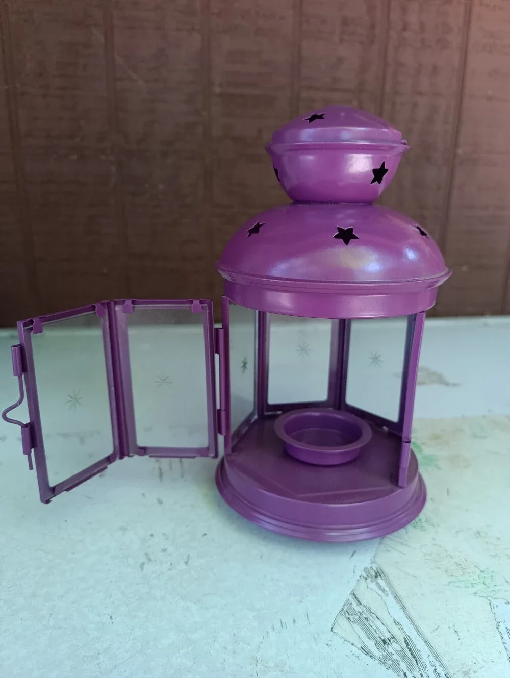 IKEA lantern Purple