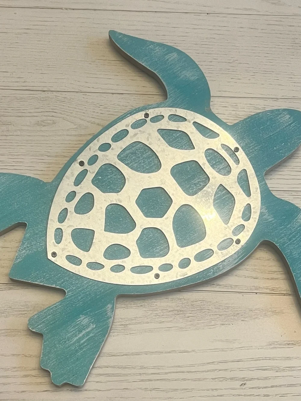 N/A teal distressed