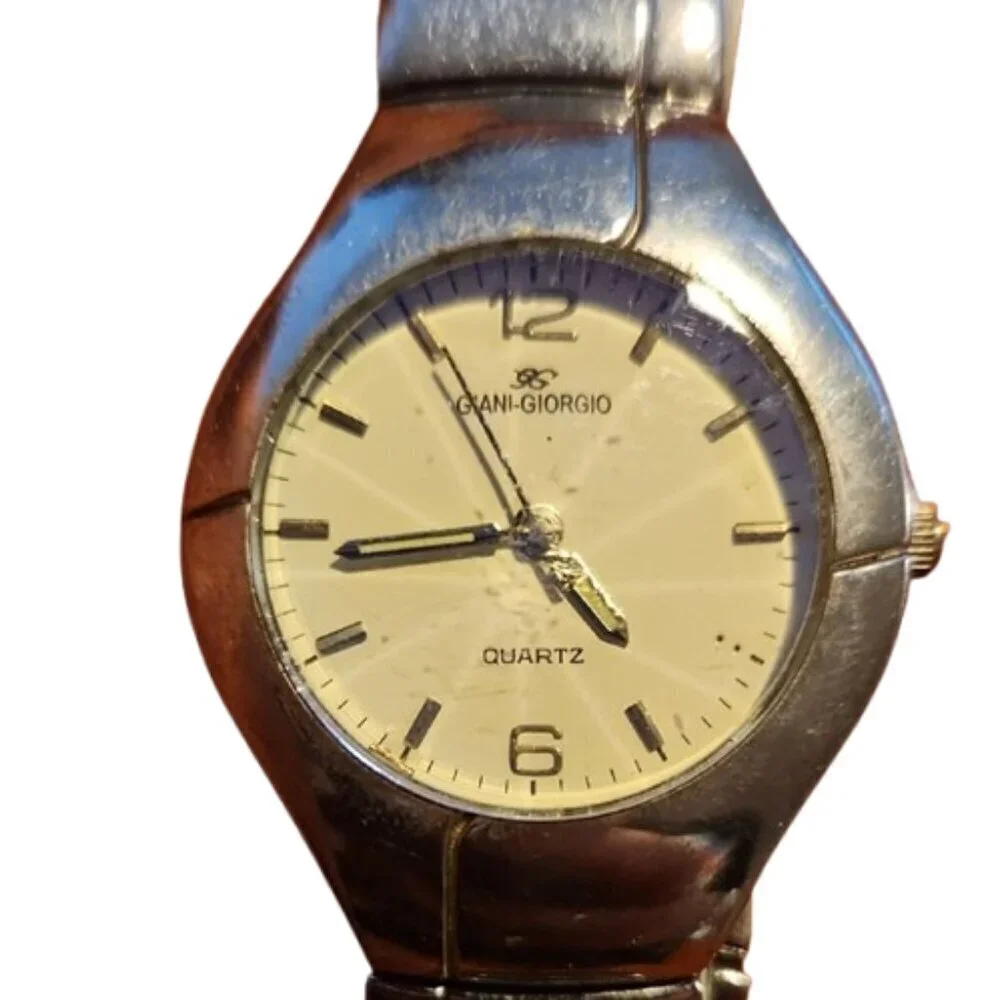 [Giani-Giorgio] Stainless Steel Back, Water Resistant, Japan Quartz Watch!