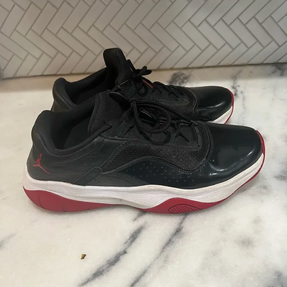 Nike Air Jordan 11 CMFT Low BRED Black PATENT Lthr Red Wht 8.5 DM0844 005 retro