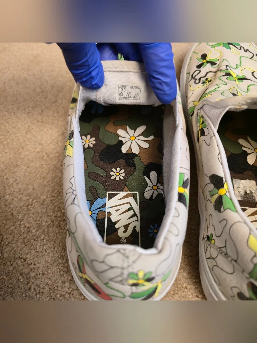 Vans classic floral