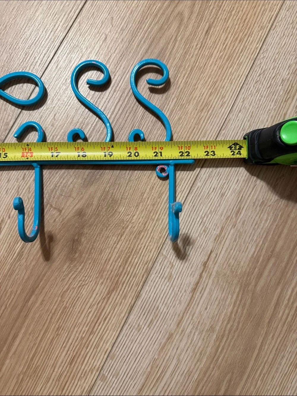 Princess Wall 5 Hook accessory hanger - turquoise