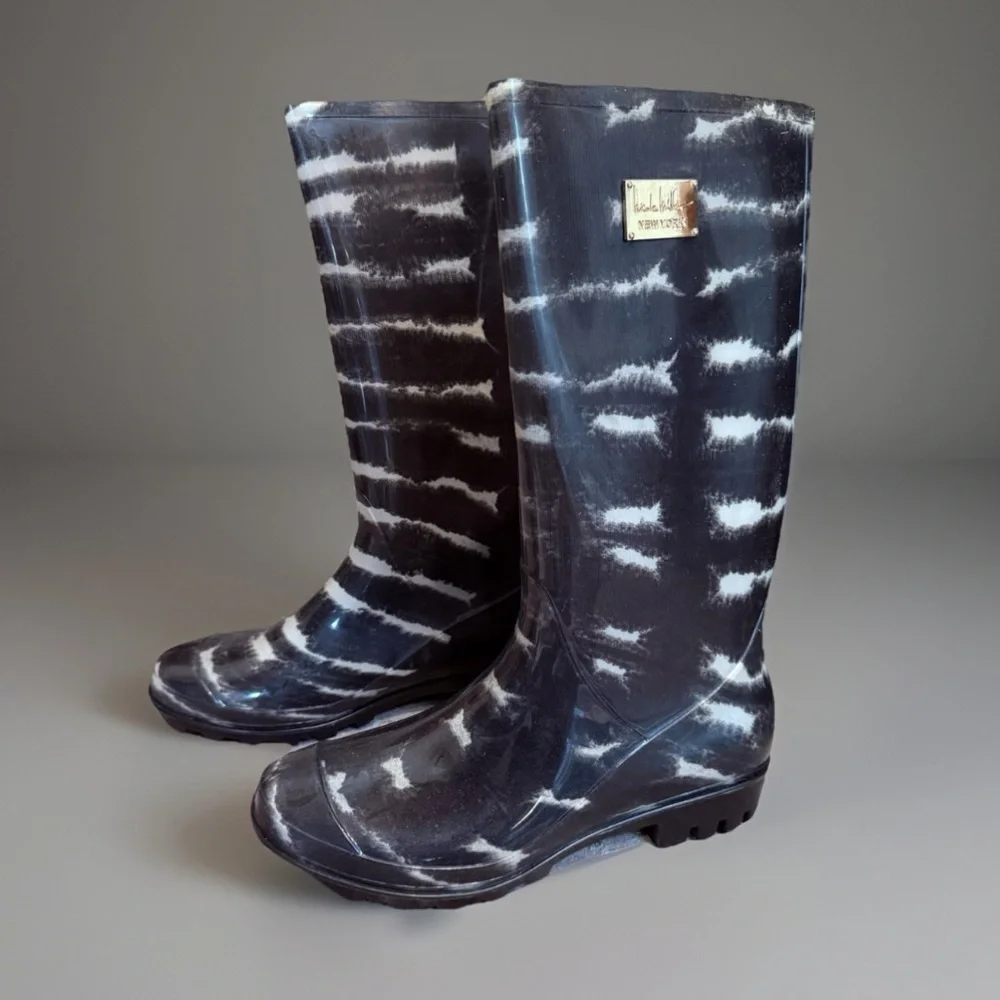 Nicole Miller New York Rain Boots sz 8