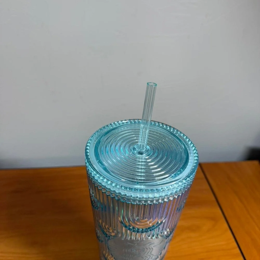Starbucks iridescent blue