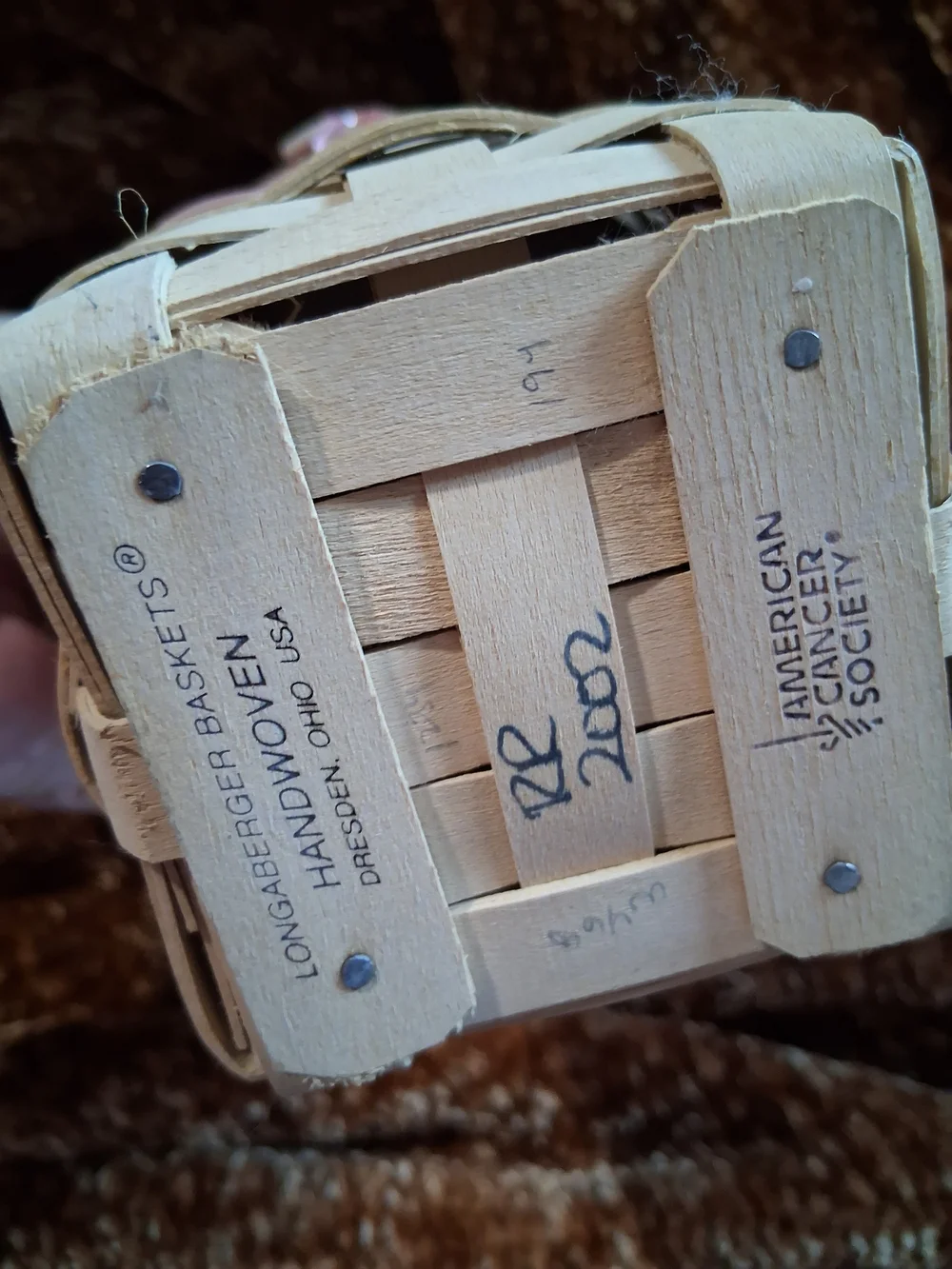 Longaberger 2002 handwoven