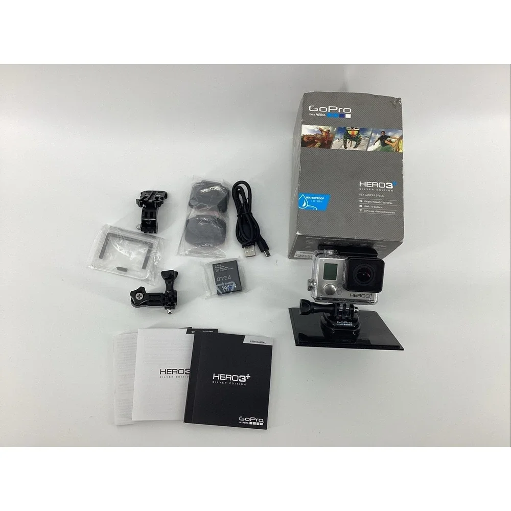 GOPRO HERO 3+ PLUS SILVER EDITION CAMCORDER 1080P HD SPORTS ACTION