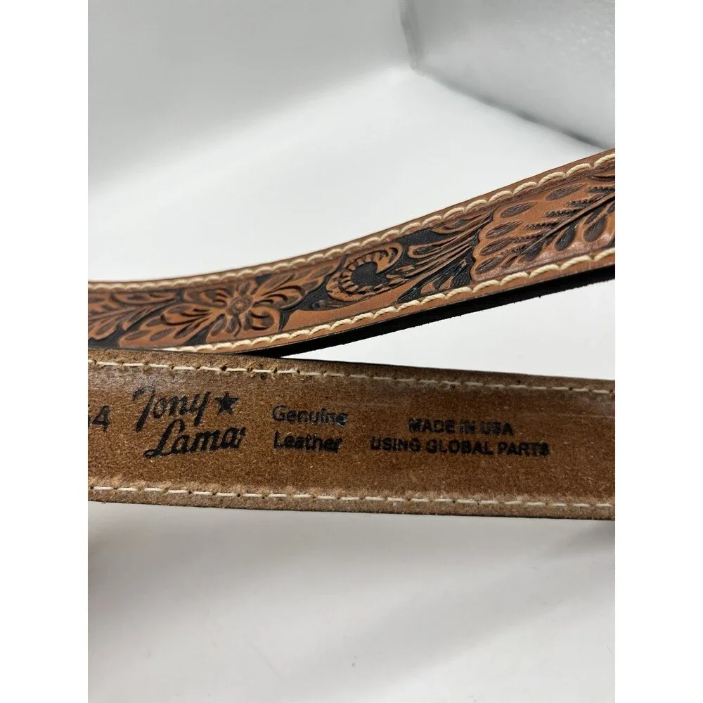 Tony Lama rugged leather features