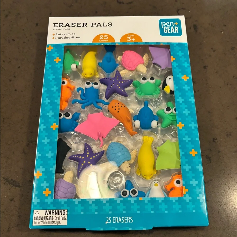 NWT Eraser Pals - 25 Erasers