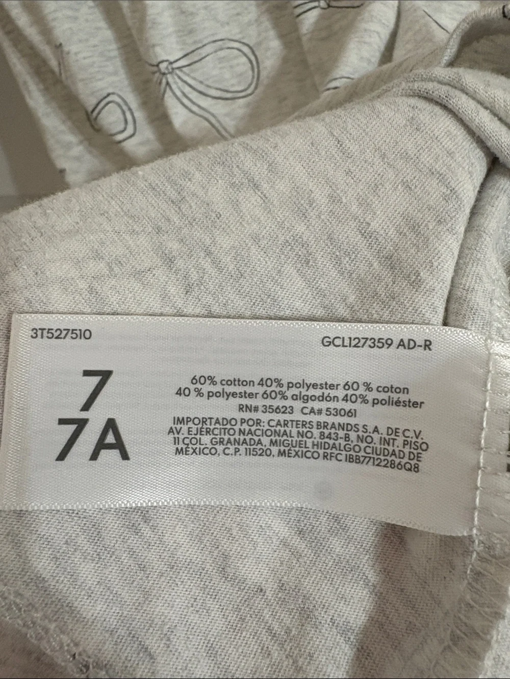 Carters soft gray