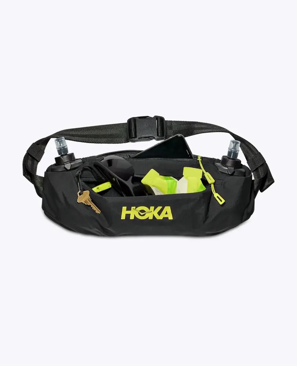 NWT Hoka Hip Pack 2.5L Black Hiking Belt Bag Fanny Bag Running