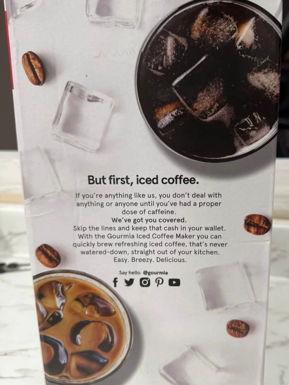 Gourmia silver iced