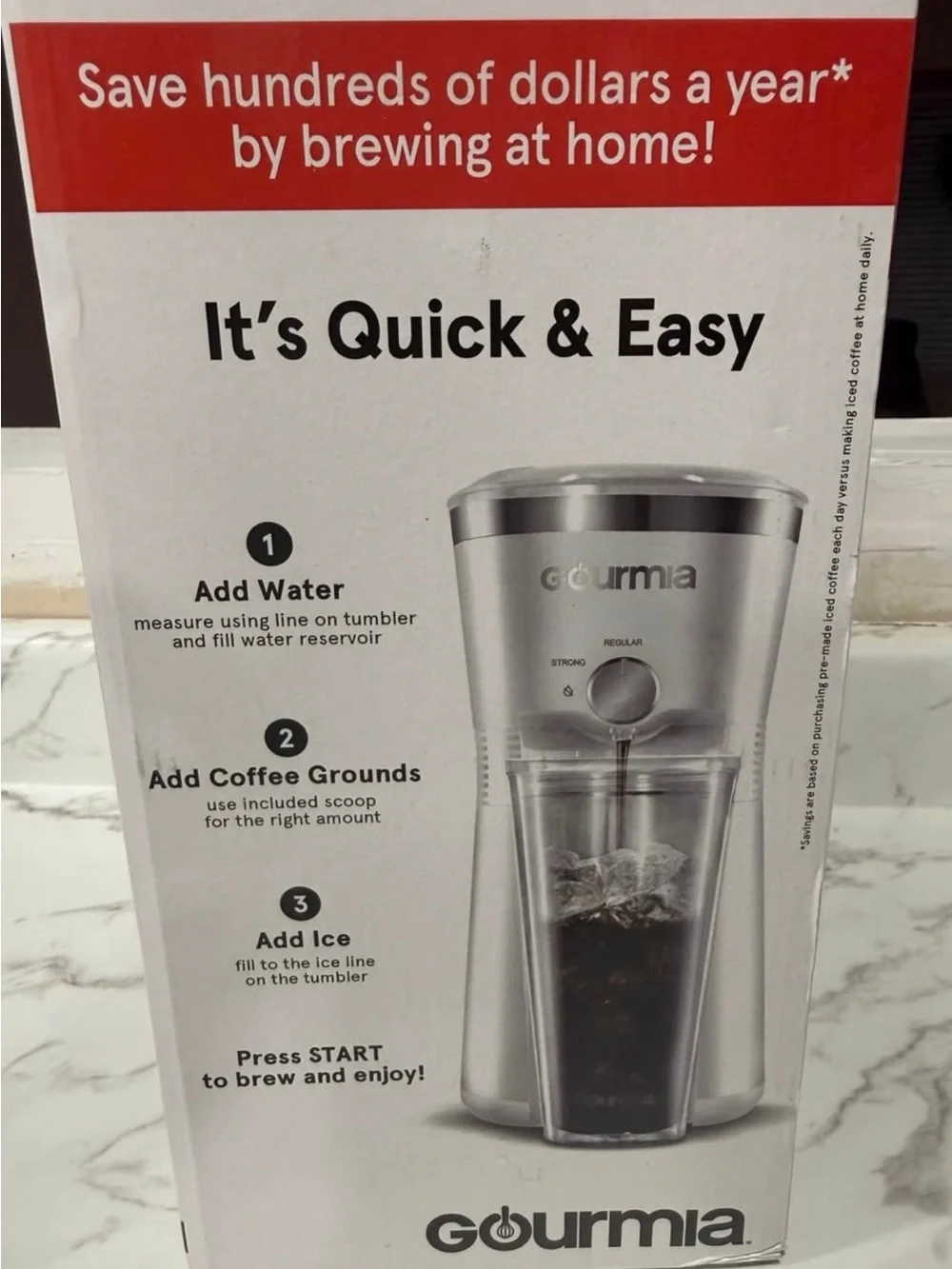 Gourmia silver iced
