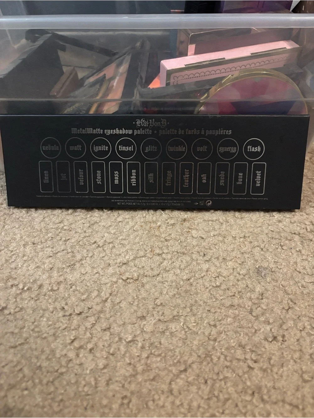 Kat Von D sleek rectangular