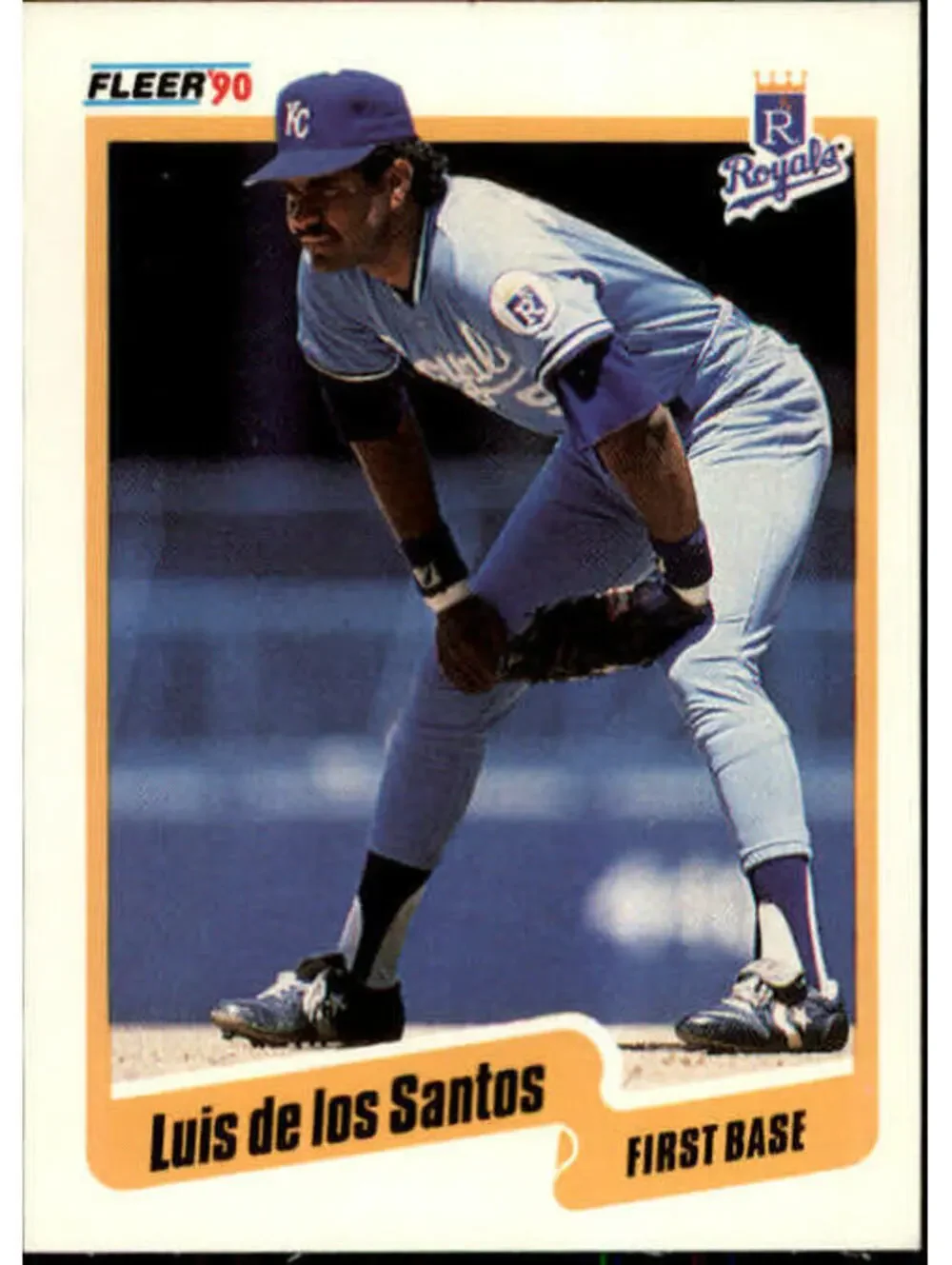 1990 Luis De Los Santos Fleer Baseball Card #105