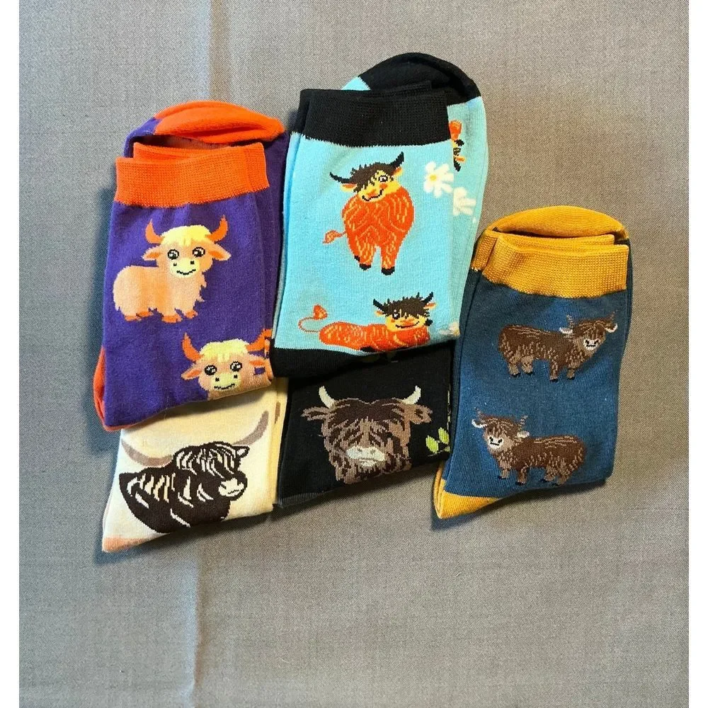 Cow Socks for‎ kids or women with small feet