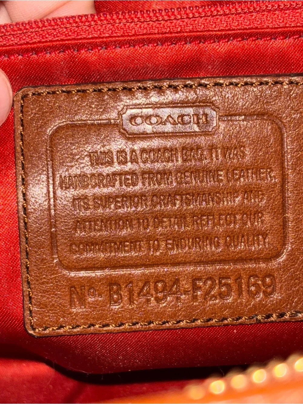 Coach color chestnut
