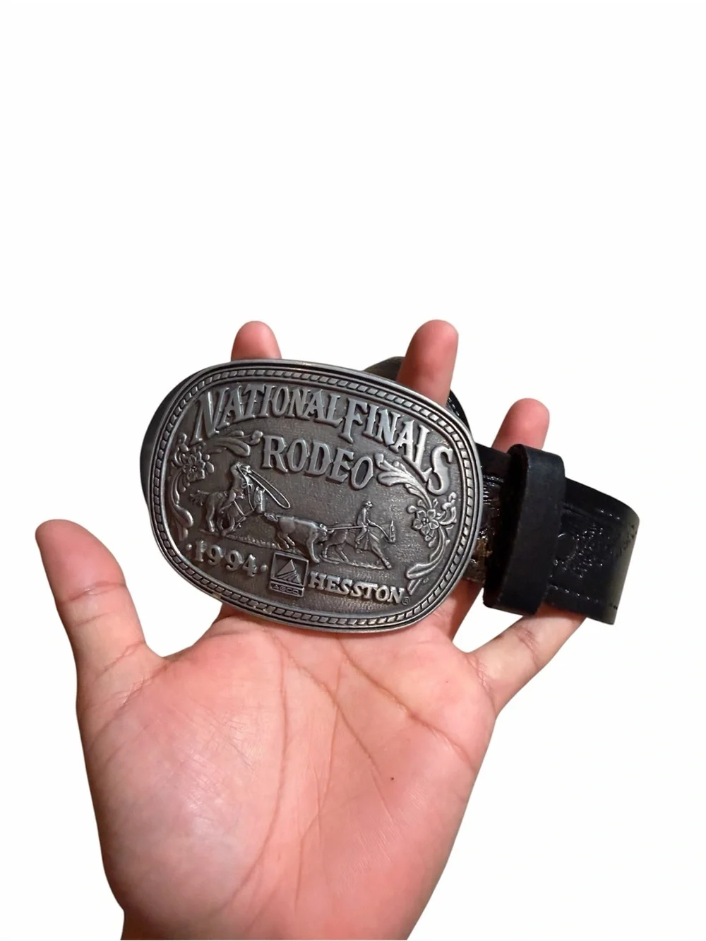 N/A black embossed