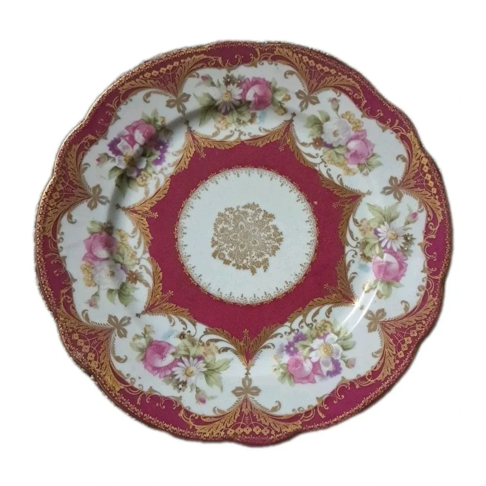 Antique Austrian‎ plate Imperial Crown China of Austria Guilded