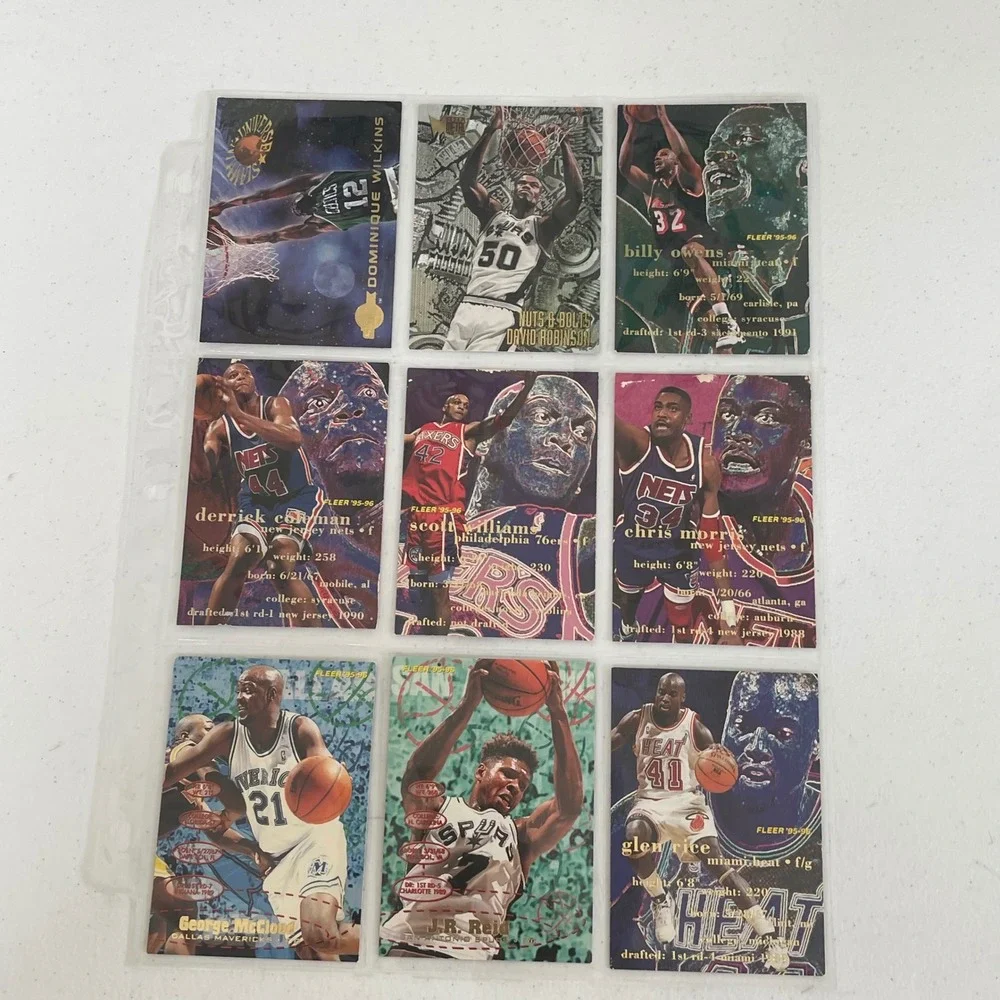 Vintage 90s Upper Deck Fleer Stadium Club NBA‎ Basketball Card Lot 50+ Inserts