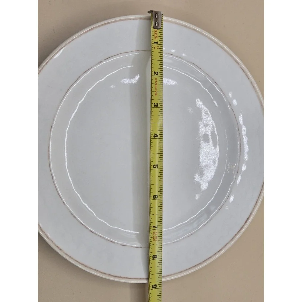 Pottery Barn Salad Plates Set Of 4 Cabana‎ Stone Melamine NEW 9