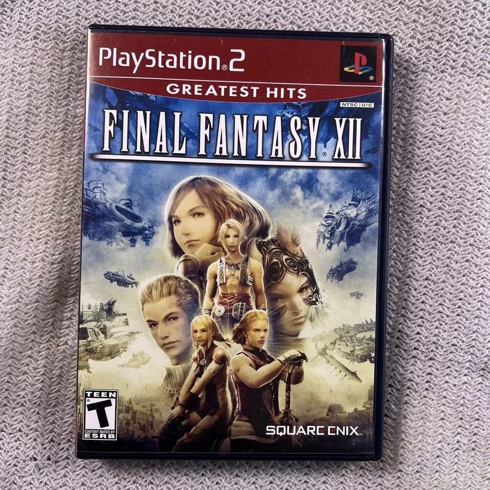 Square‎ Enix Final Fantasy XII PS2 Game Greatest Hits RPG Sony PlayStation Retro