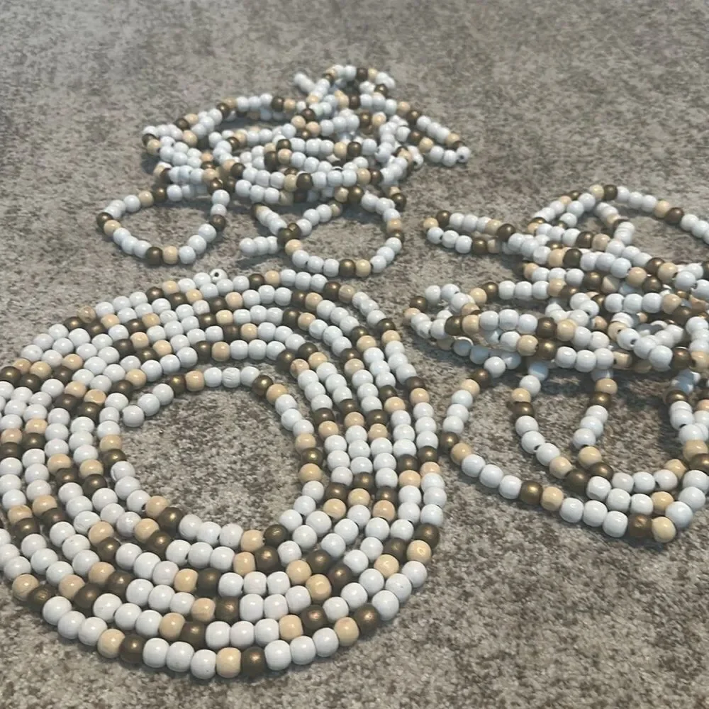 Christmas Tree Beaded Garland Decor 3 Strands