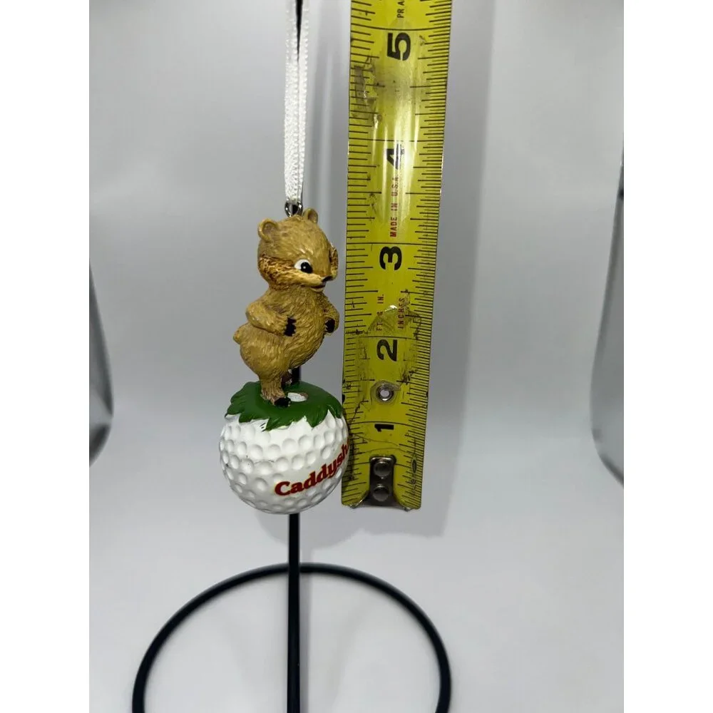 Caddyshack The Movie Gopher On Gold Ball Christmas Ornament Classic Funny Movies