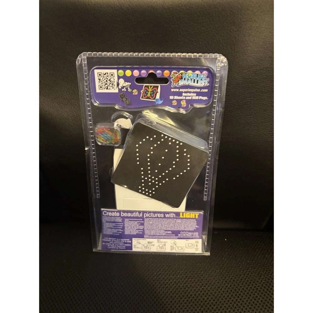 World's Smallest Lite-Brite Game Travel Sized NEW Sealed‎