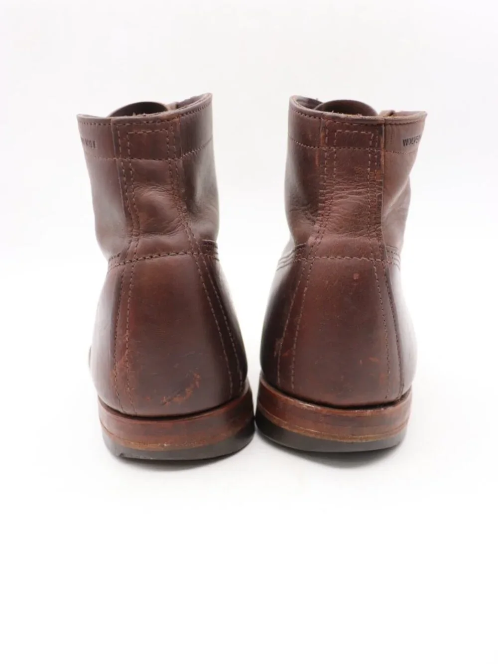 Wolverine 1000 Mile Boots Men's 10.5 D Brown Leather Combat Ankle Shoes USA
