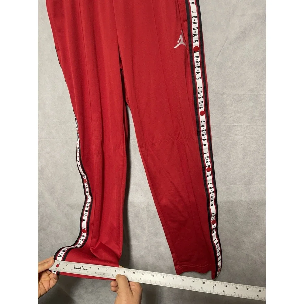 Nike Air Jordan Pants XL‎ Red Tear Away Snap Side Jumpman Track Dri Fit AJ1106