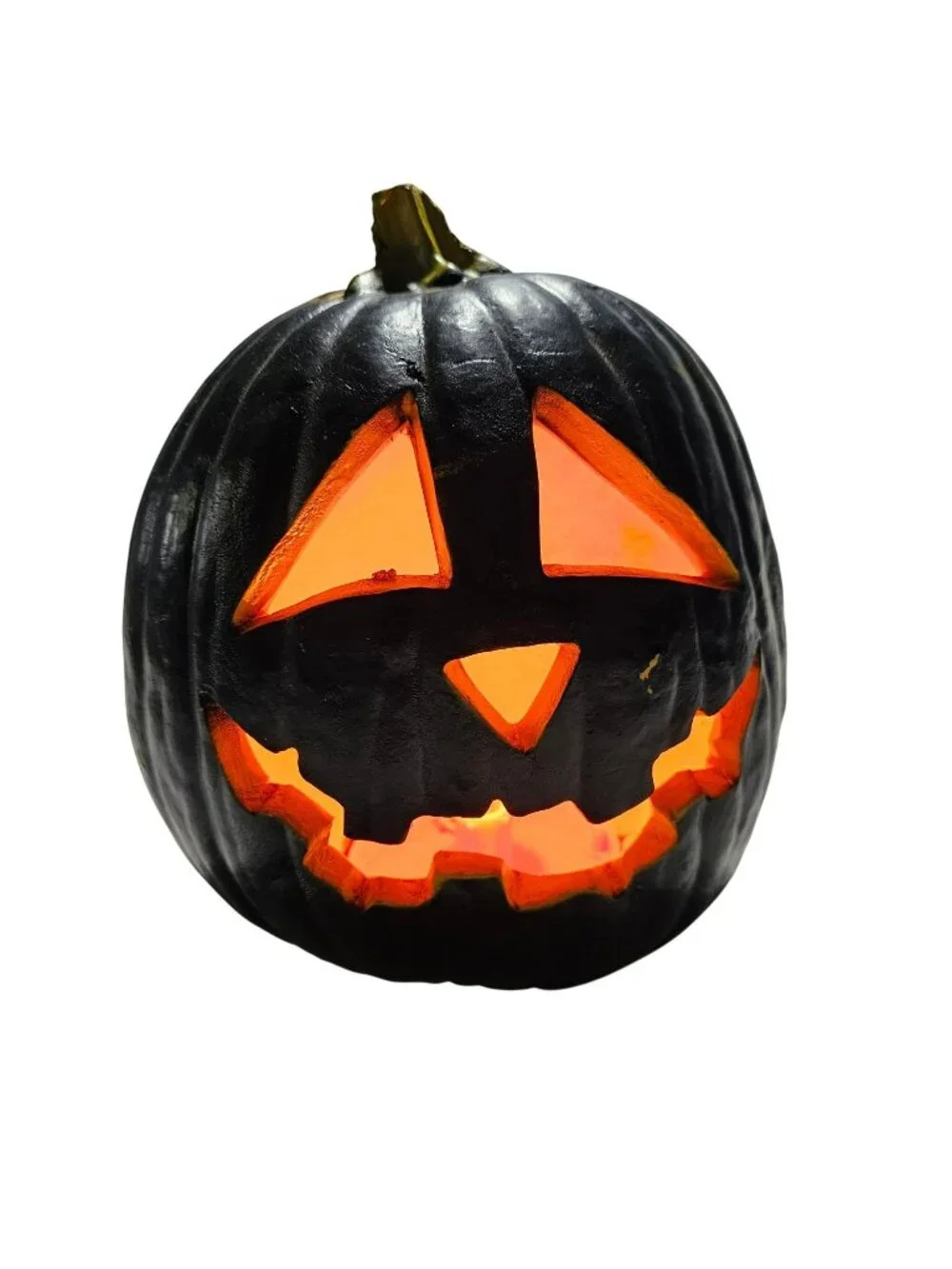 Trendmaster 1993 Black Light-Up Jack-O-Lantern 9