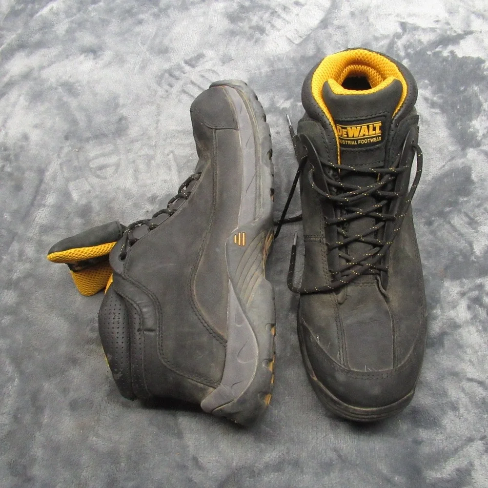 Dewalt Mens Steel Toe‎ Work Boot 12 Black Leather Industrial Rugged Construction
