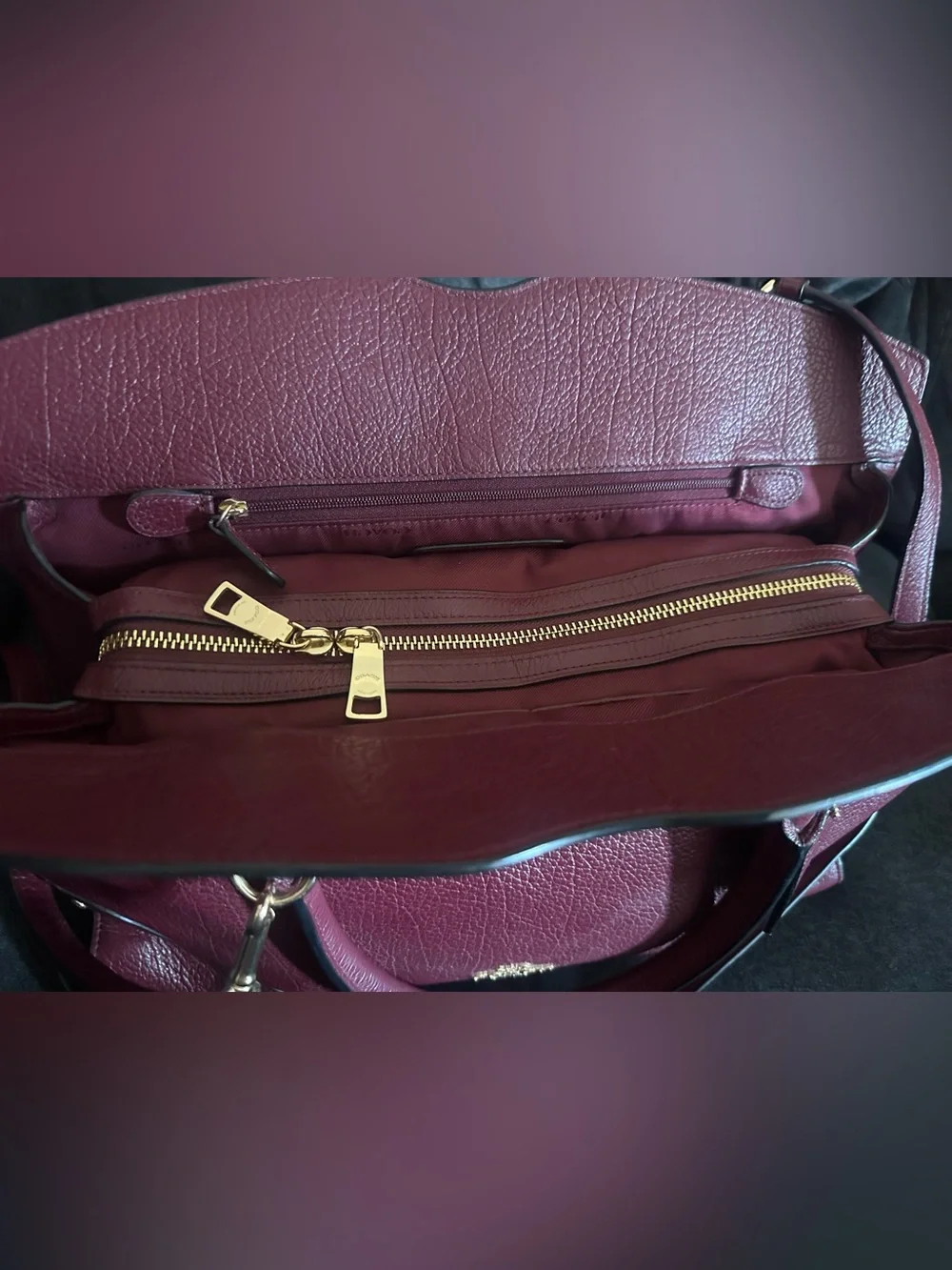 Coach structured satchel