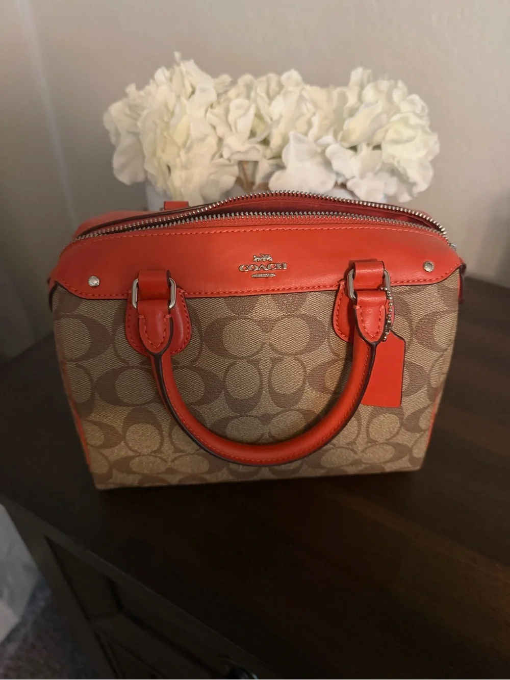 Coach satchel signature