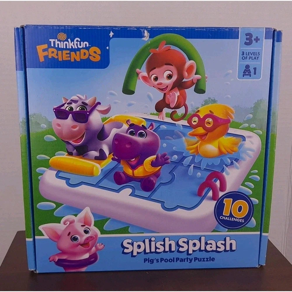 Splish Splash Pig's‎ Pool Party Brain Teaser Puzzle Thinkfun Friends Ages 3+ New