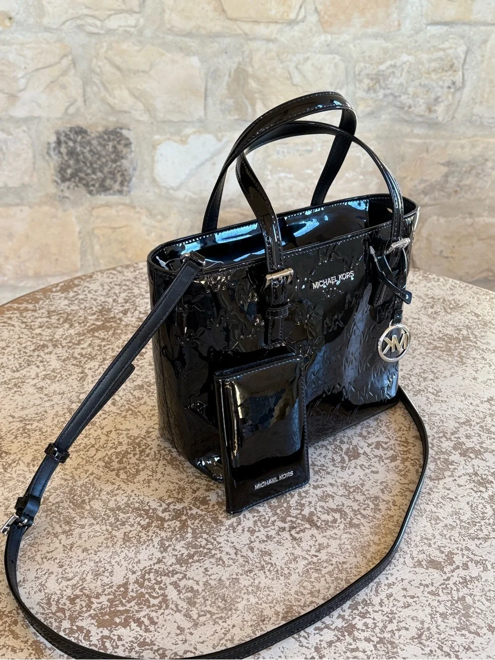 Michael Kors glossy patent