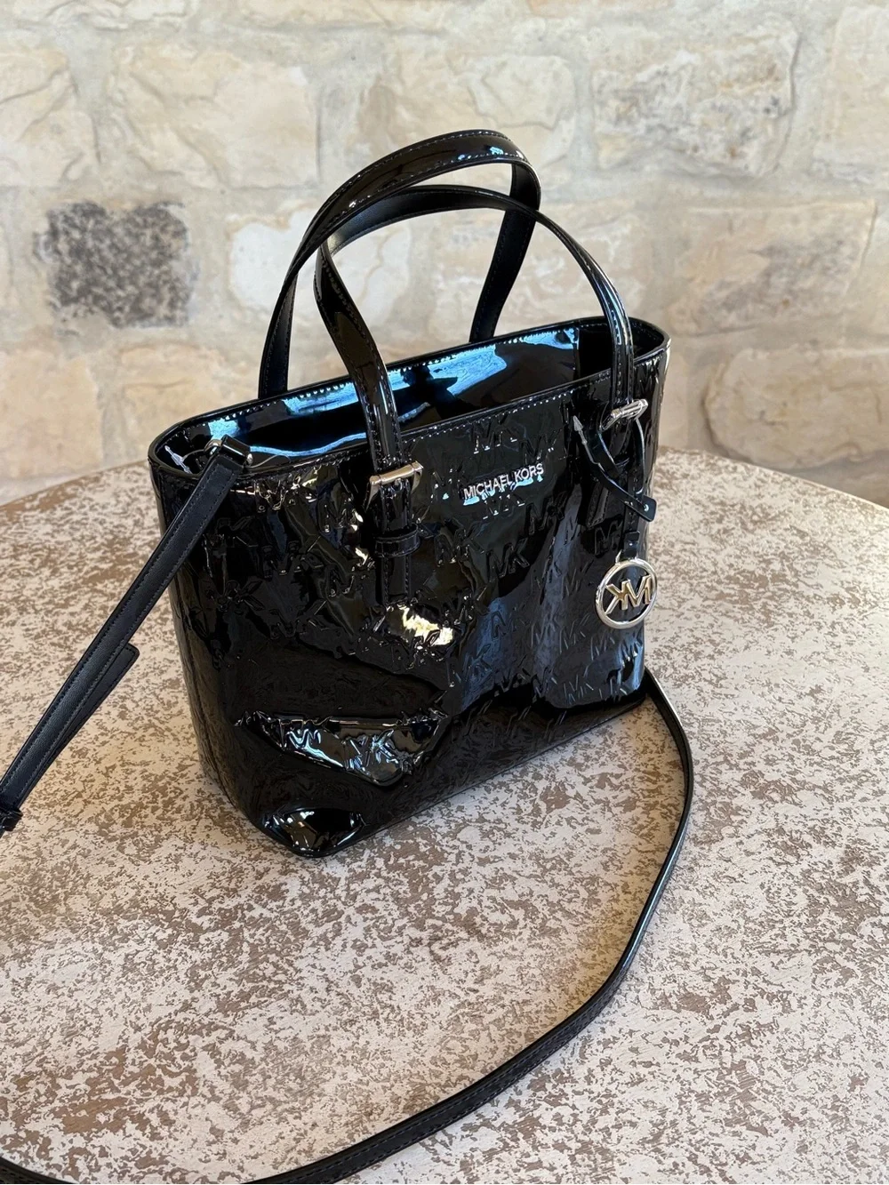 Michael Kors glossy patent