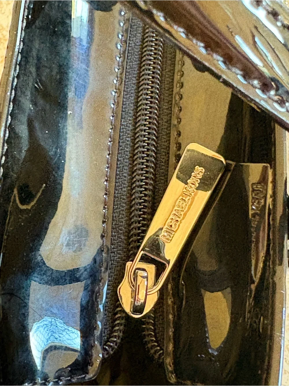Michael Kors glossy patent